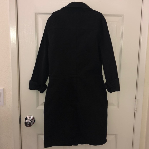 New Look Black Denim Bodycon Dress - long sleeve - Picture 2 of 3